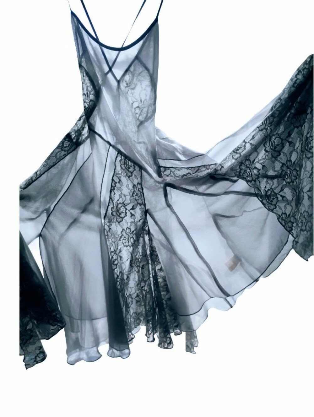 Free People Beautiful Vintage Pleated Tulle & Lace Teddy Size Small